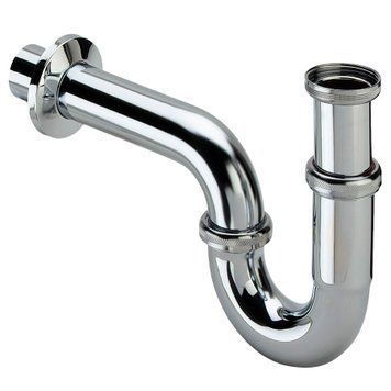 Сифон для раковини VIEGA 1 1/4&Prime;х1 1/4&Prime; хром трубний б/г 305611 7310 фото
