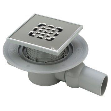 Трап для ванни VIEGA ф50, нерж.решітка,150х150 гориз., з сифоном 557140 10785 фото