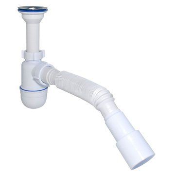 Сифон Waterstal А-32019 під умивальник 1 1/2&Prime; з гнучкою трубою 13265 фото